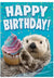 Greeting Card Birthday - Glitter Otter - Treasure Island Toys