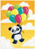 Greeting Card Birthday - Panda with Balloons - Treasure Island Toys