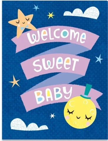 Greeting Card Enclosure -  Moon and Stars - Treasure Island Toys