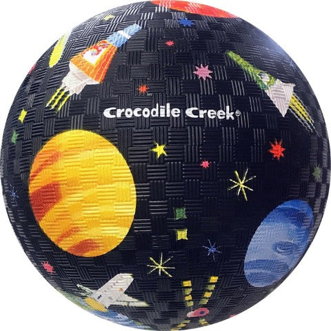 Crocodile Creek Playground Ball 5 Inch, Space Exploration - Treasure Island Toys