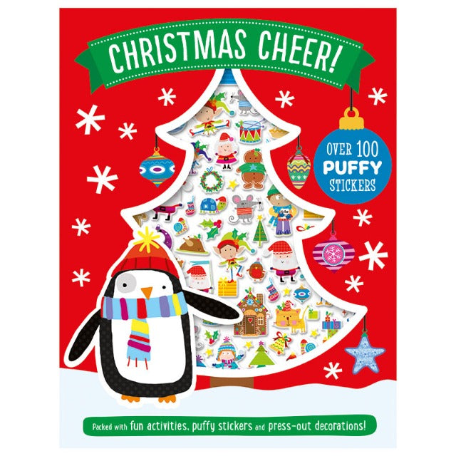 Christmas Cheer Puffy Stickers Activity Book - Treasure Island Toys