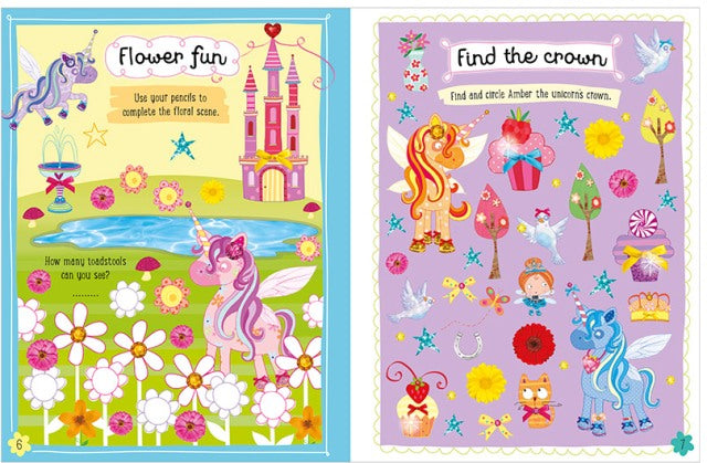 Puffy Stickers Activity Book:  I Love Unicorns - Treasure Island Toys