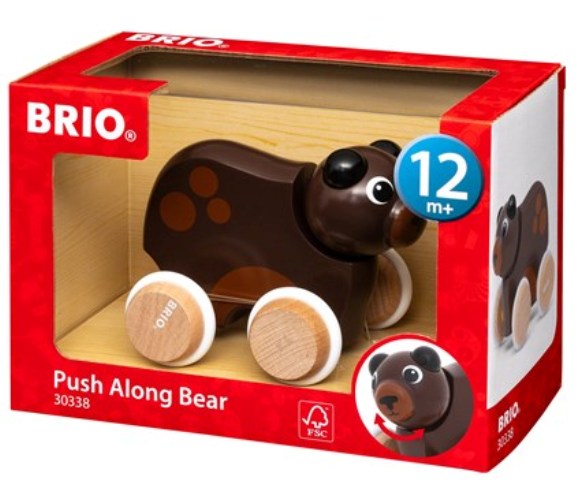 Brio Baby - Push Along Bear - Treasure Island Toys