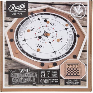 Rustik Crokinole 2 Games in 1 - Treasure Island Toys