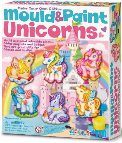 4M Art Mould & Paint Glitter Unicorns - Treasure Island Toys Toronto Ontario Canada