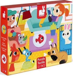 Janod Tactile Puzzle - Pets - Treasure Island Toys