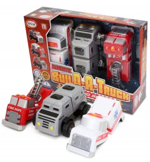 Magnetic Build a Fire Truck - Treasure Island Toys