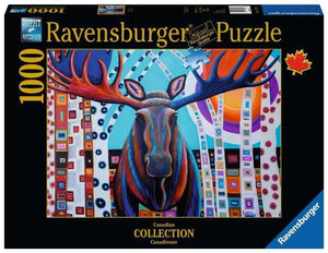 Ravensburger Puzzle Canadian Collection 1000 Piece, Winter Moose - Treasure Island Toys