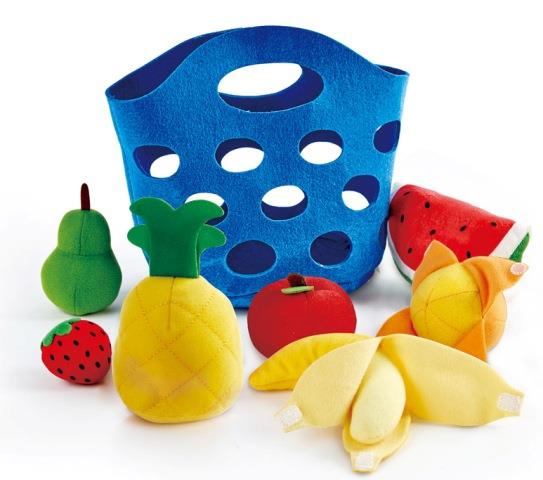 Hape Pretend Toddler Fruit Basket - Treasure Island Toys