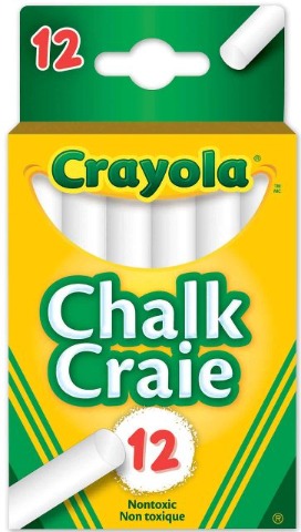 Crayola Chalk White - Treasure Island Toys