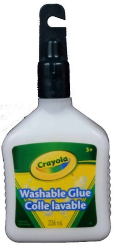 Crayola Glue Washable No-Run School Glue, 236 ml - Treasure Island Toys