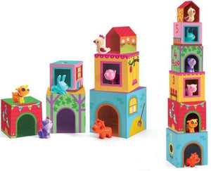 Djeco Toddler - Topanifarm Cubes - Treasure Island Toys
