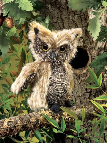 Folkmanis Puppet - Screech Owl - Treasure Island Toys