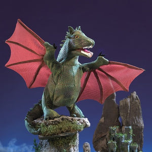 Folkmanis Puppet - Winged Dragon - Treasure Island Toys