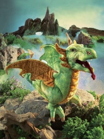 Folkmanis Puppet - Wyvern Dragon - Treasure Island Toys